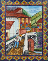 Mexican Tile Mural - £427.65 GBP