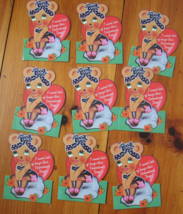 Paper Moon Graphics Valentine Cards Lot Of 9 Bear Bare 1987 - $14.99