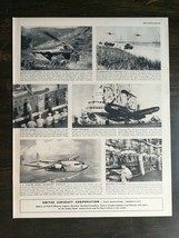 Vintage 1952 United Aircraft Corporation U.S. Marines Full Page Original... - $6.64