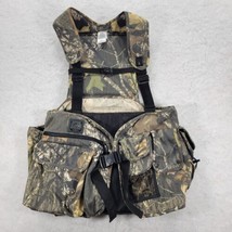 Redhead Mossy Oak Break Up Hunting Vest Fold Away Seat Camo Mens OSFM Blaze Flag - £28.28 GBP