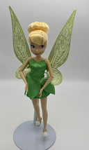 Disney Store Tinker Bell Articulated Doll 10&quot; Detachable Glitter Wings - £28.57 GBP