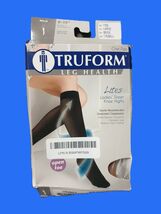 Truform Lites Stockings Womens Open Toe Large Beige Knee High Sheer Mild... - $13.95