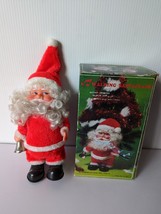 Vintage Liberty Bell Ringing Christmas Walking Santa Claus 3 Tunes Musical Toy - £27.97 GBP