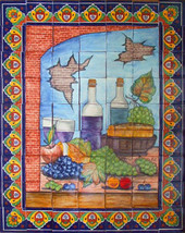 Mexican Tile Mural - £421.57 GBP