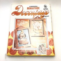 Vintage Craft Master 3D Miniature Decoupage Picture Kit Pet Pleasures Pu... - $49.24
