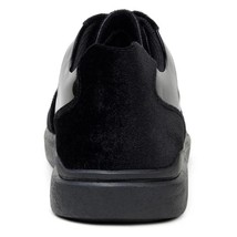 Belvedere Men's Formal Sneaker Edmound Black Velvet Patent Leather image 6
