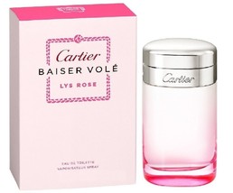 Baiser Vole Lys Rose * Cartier 3.3 Oz / 100 Ml Edt Women Perfume Spray - £129.65 GBP