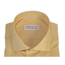 Men 100% Italian Cotton Shirt Non Iron SORRENTO Turkey Spread Collar 4902 Tan image 2