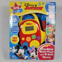 Disney Junior Sing With Me Sing Along Music Player &amp; 8 Book Library New - $24.96