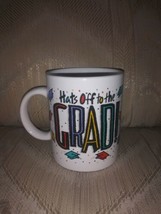 Hats Off To The Grad Coffee Mug Graduation Cap Amscan China 4&quot; Tall - £12.45 GBP