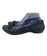 Crocs Gianna Link Ballerina Flats Shoes Black Comfort Slip On Womens 9 - £23.61 GBP