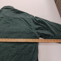 St John's Bay Men's Green Heavyweight Long Sleeve Shirt Pockets Size Large image 4
