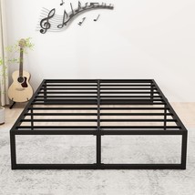 14 Inch King Bed Frame Sturdy Mattress Foundation, Heavy Duty Metal, Black - $116.99