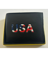 USA Bi-Fold Men's Leather Wallet Printed comes in Gift Box U.S. - $12.99