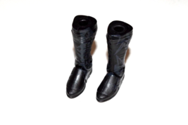 2012 Mattel Wwe Custom Fodder Tall Black Boots. 15350B CJB66 - $9.95