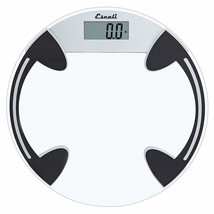 Bathroom Body Scale, High Capacity Of 400 Lb, Battery Included, Clear Round - £25.49 GBP