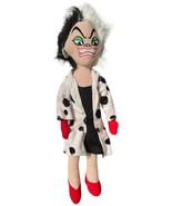 Disney Store Cruella De Ville Faux Fur Plush Rag Doll Vintage 101 Dalmat... - $218.19 MXN