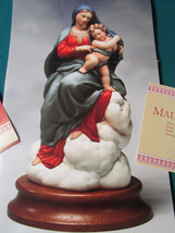 Madonna Di Foligno Sculpture Figurine Franklin Mint 9 1/2&quot; Orig - £98.92 GBP