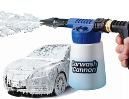 Carwash Cannon Foam Blaster Nozzle Car, Truck, Boat &amp; More 5 Spray Settings - £19.99 GBP