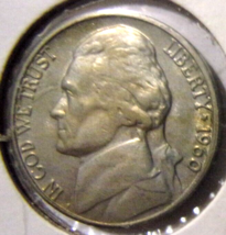 1960-D Jefferson Nickel - About Uncirculated - £1.19 GBP