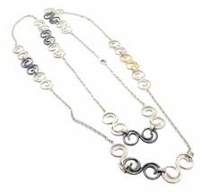 Authentic Gurhan 24k Yellow Gold Sterling Silver Long Curl Necklace 46&quot; - £1,220.79 GBP