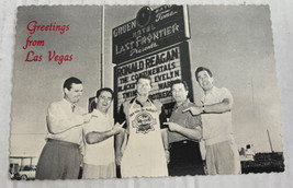 Greetings From Las Vegas Nevada Ronald Reagan Vintage Postcard Unposted - £5.39 GBP