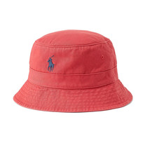 Polo Ralph Lauren Men&#39;s Chino Bucket Hat Embroidered Polo Pony Cotton Re... - £31.26 GBP