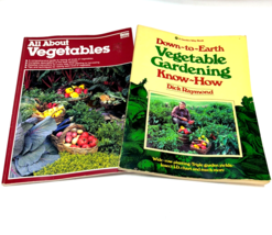 Down to Earth Vegetable Gardening and All About Vegetables DIY Books Garden - £6.85 GBP