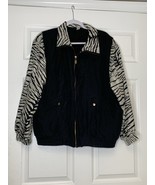 Vintage CoAco Silk Bomber Style Zip Up Jacket L 80s 90s Windbreaker 100%... - $40.68 CAD