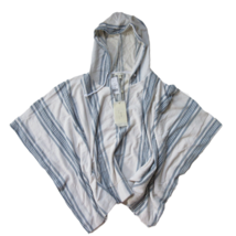 NWT Soft Joie Pippina in Porcelain Santiago Striped Hooded Poncho Sweate... - $41.58