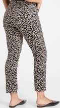 Banana Republic Womens 12 Sloan Fit Pants Leopard Print Stretch Ankle Ch... - $276.21 MXN