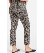 Banana Republic Womens 12 Sloan Fit Pants Leopard Print Stretch Ankle Ch... - $276.21 MXN