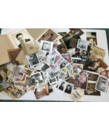 Vintage mixed photo lot black white color pictures weddings head shots v... - $29.65