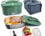 Electric Lunch Box Food Heater, 80W Heated Lunch Boxes For Adults With B... - £31.59 GBP