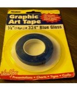 1/4&quot; x 324&quot; Adhesive BLUE GRAPHIC ART TAPE dry mark board Chart HEADLINE... - $306.43 MXN