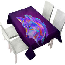 Artistic Purple Wolf Tablecloth - $51.95 CAD+