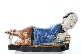 Antique Chinese Porcelain Figural Pillow Qing Dynasty - £269.87 GBP