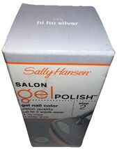 1- SALLY HANSEN Salon Gel Polish Step 2 #175 HI HO SILVER New/Sealed-See... - $19.79