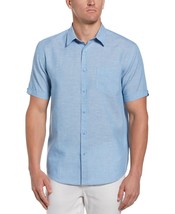 Cubavera Men&#39;s Tanner Travel Shirt Azure Blue 2XL B4HP - £31.93 GBP