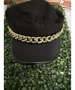 Black &amp; Gold Chain Woman’s Cap - €11,11 EUR