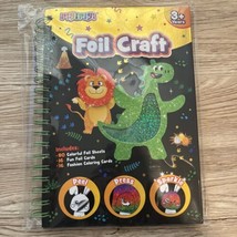 Art Craft Activity for Kids Fun Foil Dinosaur &amp; Animal DIY Toy Kit Ages 3+ NEW - £14.01 GBP