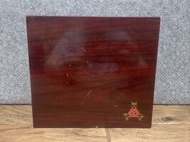 Montecristo Cigar Wooden Humidor Box Glossy Mahogany Wood  CV JD - $17.82