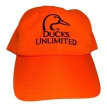 Vintage Ducks Unlimited Orange Hunting Fishing Cap Hat by Outdoor Cap Ad... - $11.30