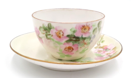 Havilland Cherry Blossom Tea Cup &amp; Saucer Fine China - £15.93 GBP