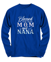 Mom LS-TShirt Blessed To Be Called Mom Royal-LS-Tee  - £19.14 GBP