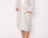 Pj Salvage Leopard Print Plush Robe Size XS - $41.58