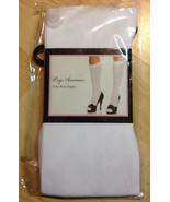 Leg Avenue Ladies white nylon knee-hight One size 90-160 lbs - $5.45