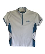 EP PRO Women’s Activewear White / Black &amp; Blue Short Sleeve 1/4 Zip Top (M) - $23.29 CAD