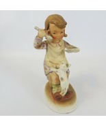 VINTAGE VERY RARE Signed Figurine American Children &quot; THE KITTY &quot; Occupi... - £77.84 GBP