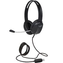 Cyber Acoustics Stereo USB Headset (AC-4006), Noise Canceling Microphone for PC  - $17.59